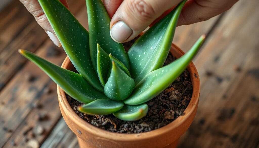 Aloe Vera Kindel einpflanzen